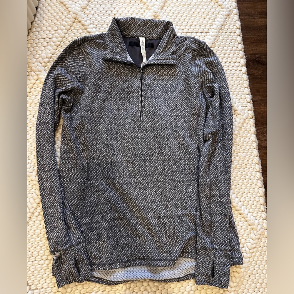 lululemon athletica Gray Half-Zip Pullover
